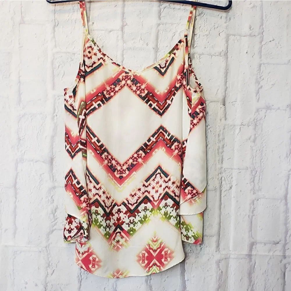 STUDIO Y Tiered Cami Tank Top Small - Picture 6 of 6